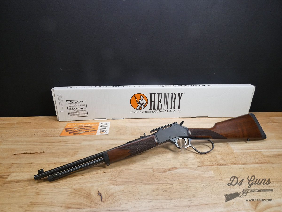 Henry Big Boy Steel Carbine H012MR - .357 Mag/.38 SPL - w/ Rail - XLNT! -img-1