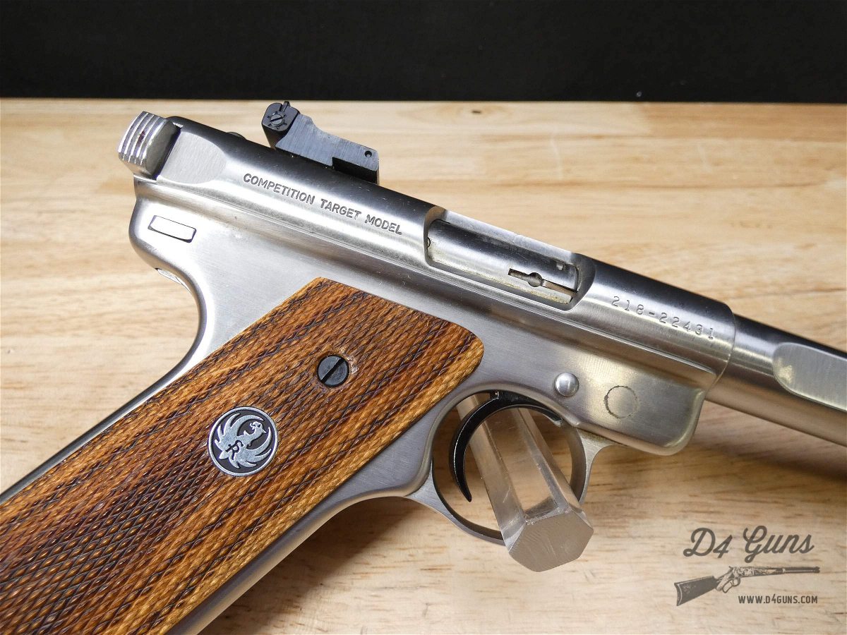 Ruger Mark II Competition Target Stainless - .22 LR - MFG 1993 - w/ 2 Mags -img-13