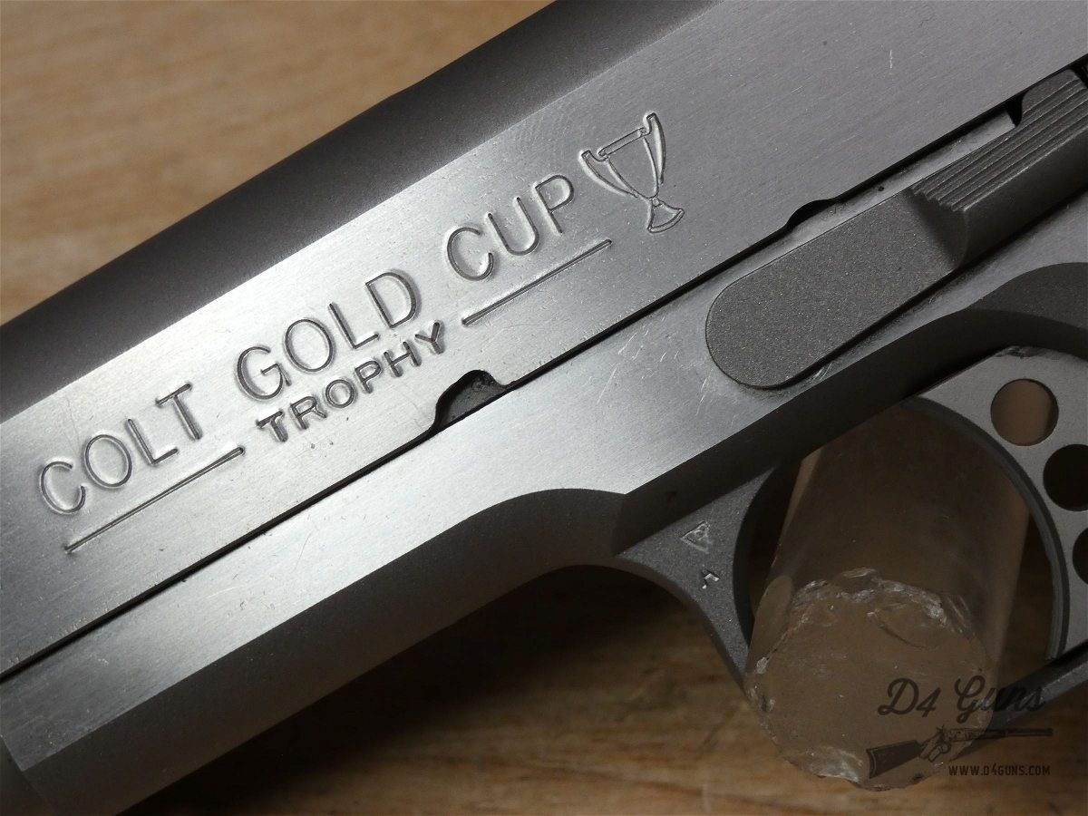 Colt Gold Cup Trophy 1911 - .45 ACP - Stainless - w/ OG Case + More!-img-4