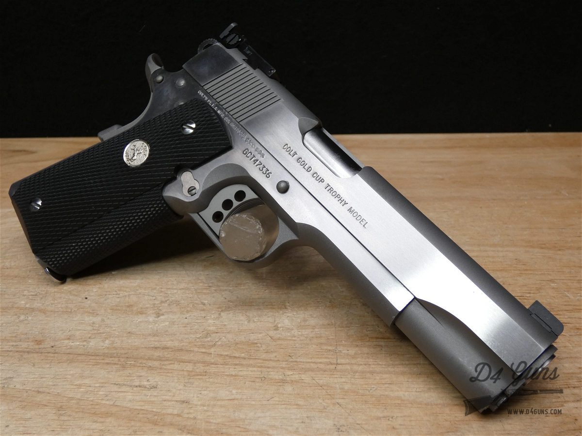 Colt Gold Cup Trophy 1911 - .45 ACP - Stainless - w/ OG Case + More!-img-9