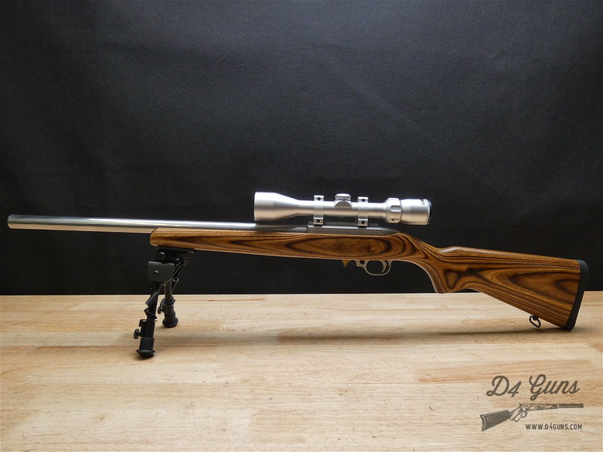 Ruger 10/22 Stainless Target - .22 LR - Hammer Forged - w/ Scope & Bipod-img-3