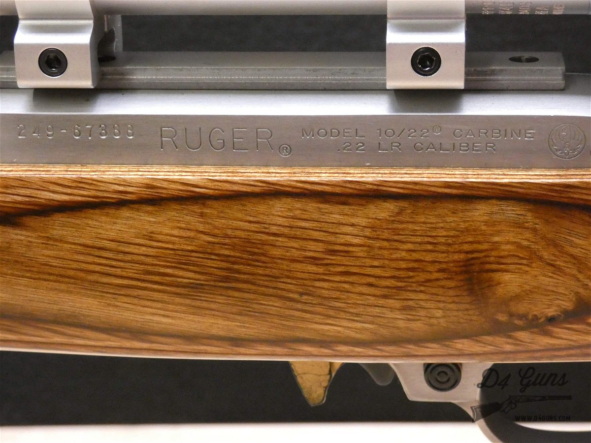 Ruger 10/22 Stainless Target - .22 LR - Hammer Forged - w/ Scope & Bipod-img-8