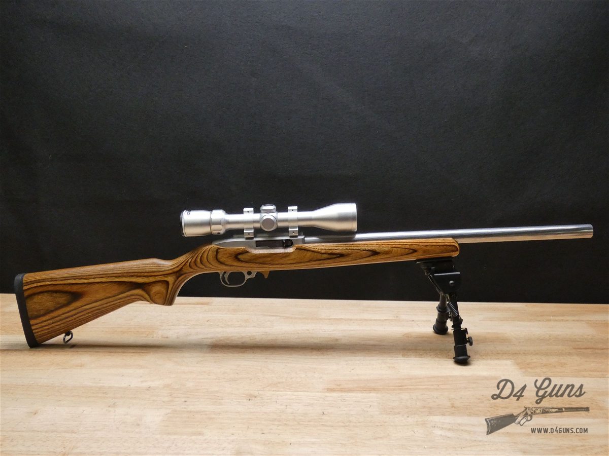 Ruger 10/22 Stainless Target - .22 LR - Hammer Forged - w/ Scope & Bipod-img-13