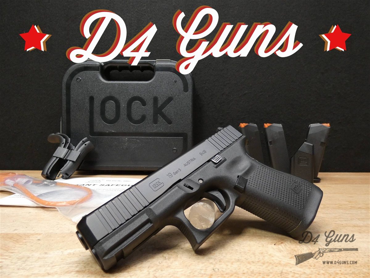 Glock 19 Gen 5 - 9mm - Austria - G19 Gen5 - w/ Case & 3 Mags - Look!-img-0