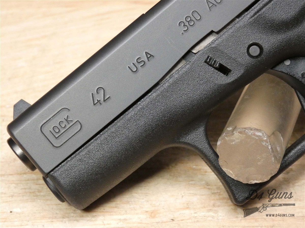Glock 42 - .380 ACP - CCW - USA Made - Micro G42 - w/ OG Case & 2 Mags!-img-3