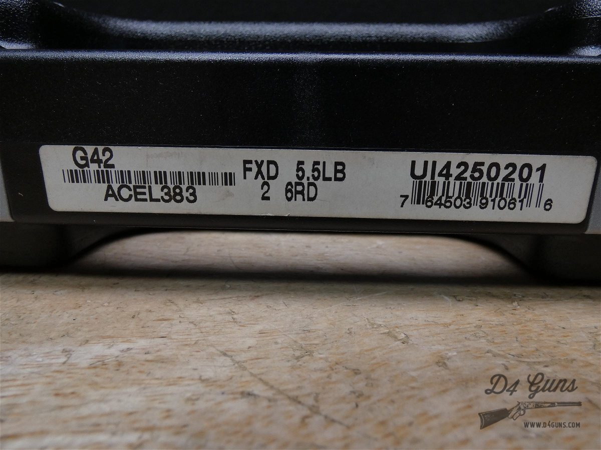 Glock 42 - .380 ACP - CCW - USA Made - Micro G42 - w/ OG Case & 2 Mags!-img-28