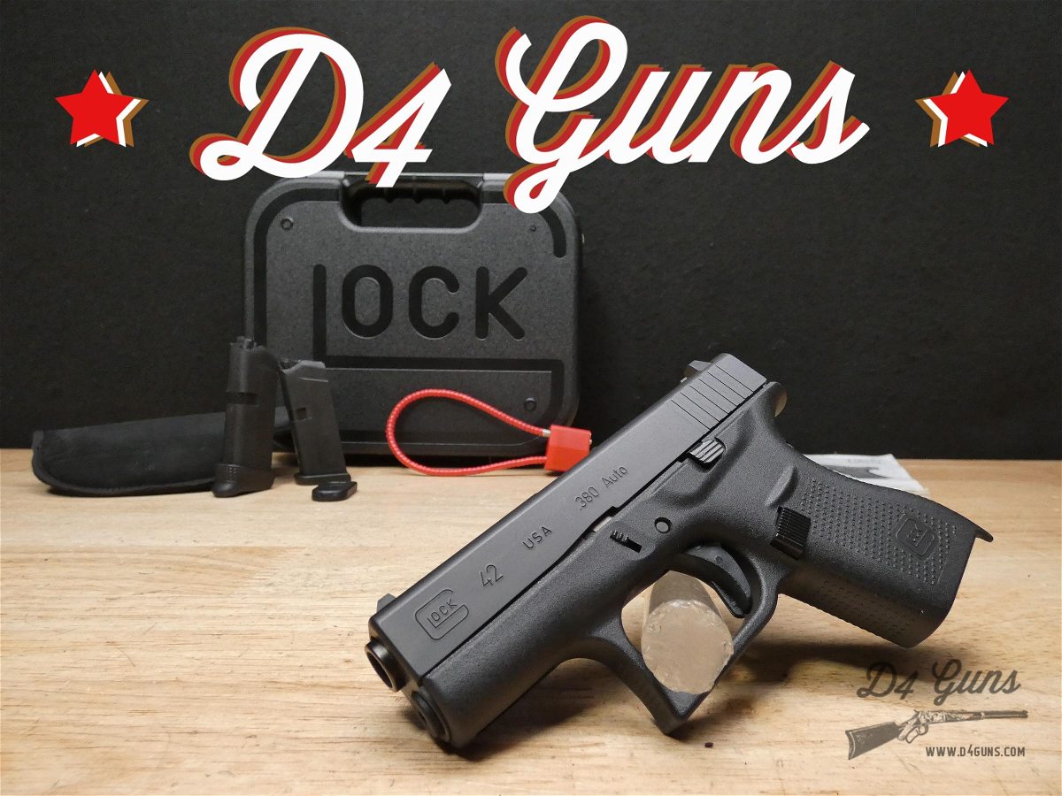 Glock 42 - .380 ACP - CCW - USA Made - Micro G42 - w/ OG Case & 2 Mags!-img-0