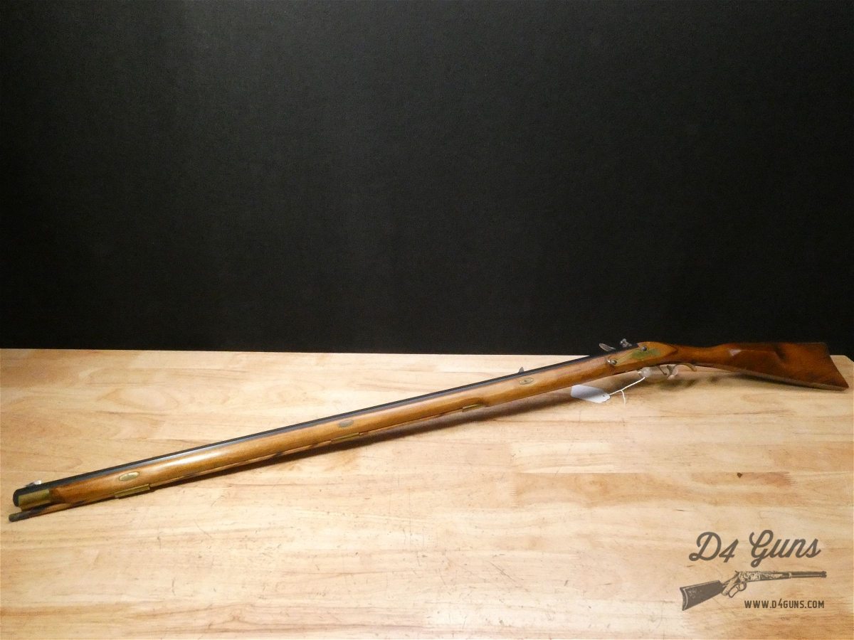Kentucky Style Flintlock Rifle - .50 Cal - Oak Stock - Brass - Blackpowder-img-1