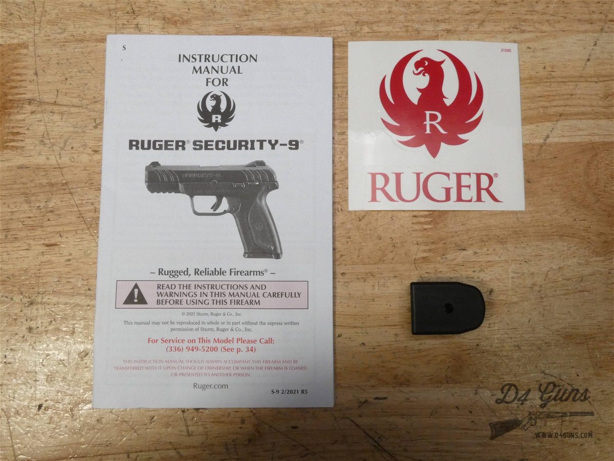 Ruger Security-9 - 9mm - Mfg. 2021 - CCW - Security 9 - LTW-img-33