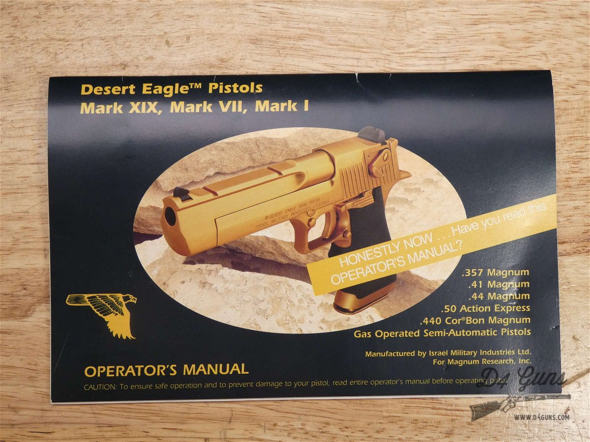 Magnum Research IMI Desert Eagle Mark XIX - .44 Mag - XLNT Chrome Finish!-img-29