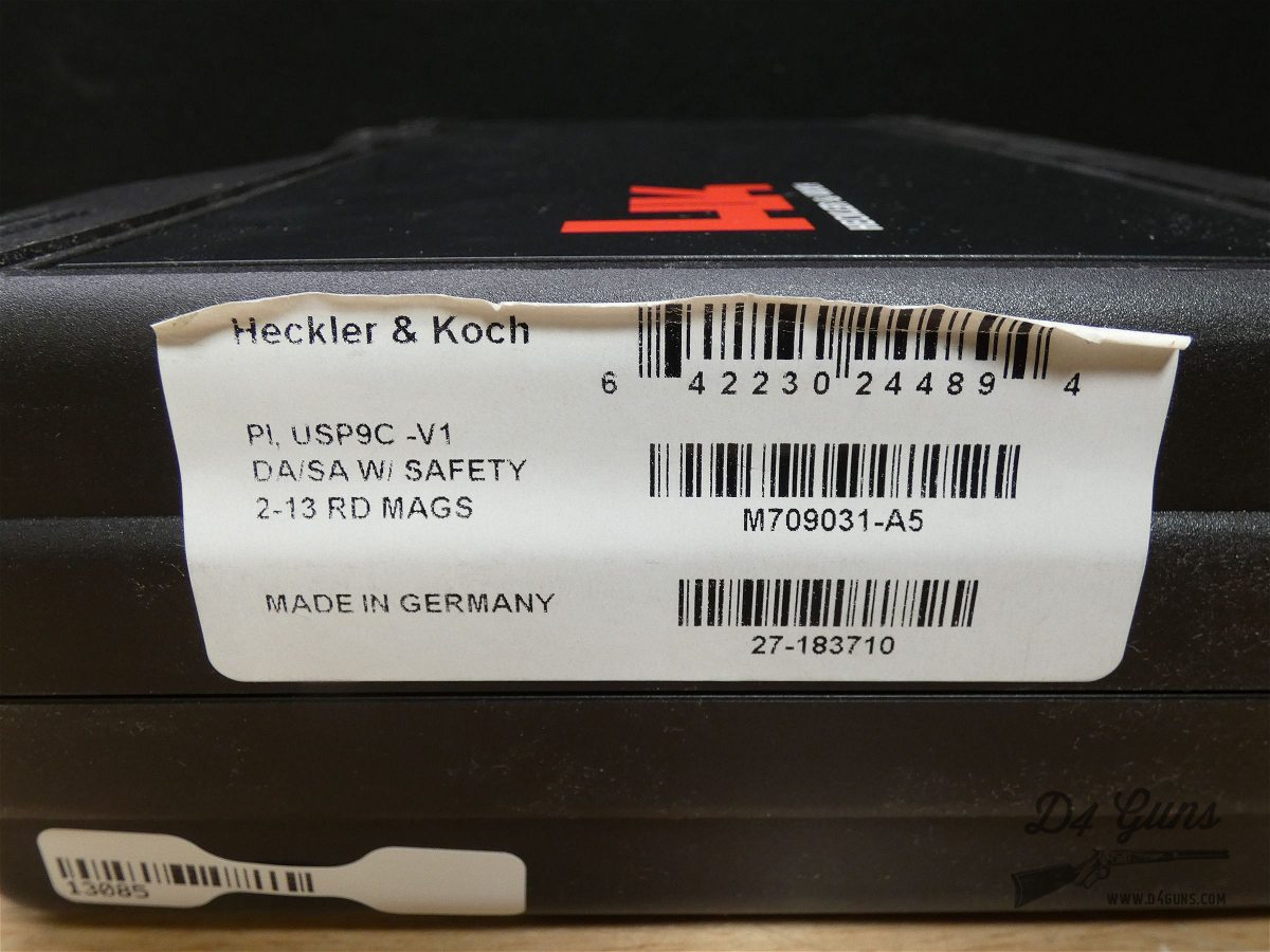 Heckler & Koch USP 9 Compact V1 - 9mm - USP9C-V1 - w/ Case + 3 Mags - HK-img-31