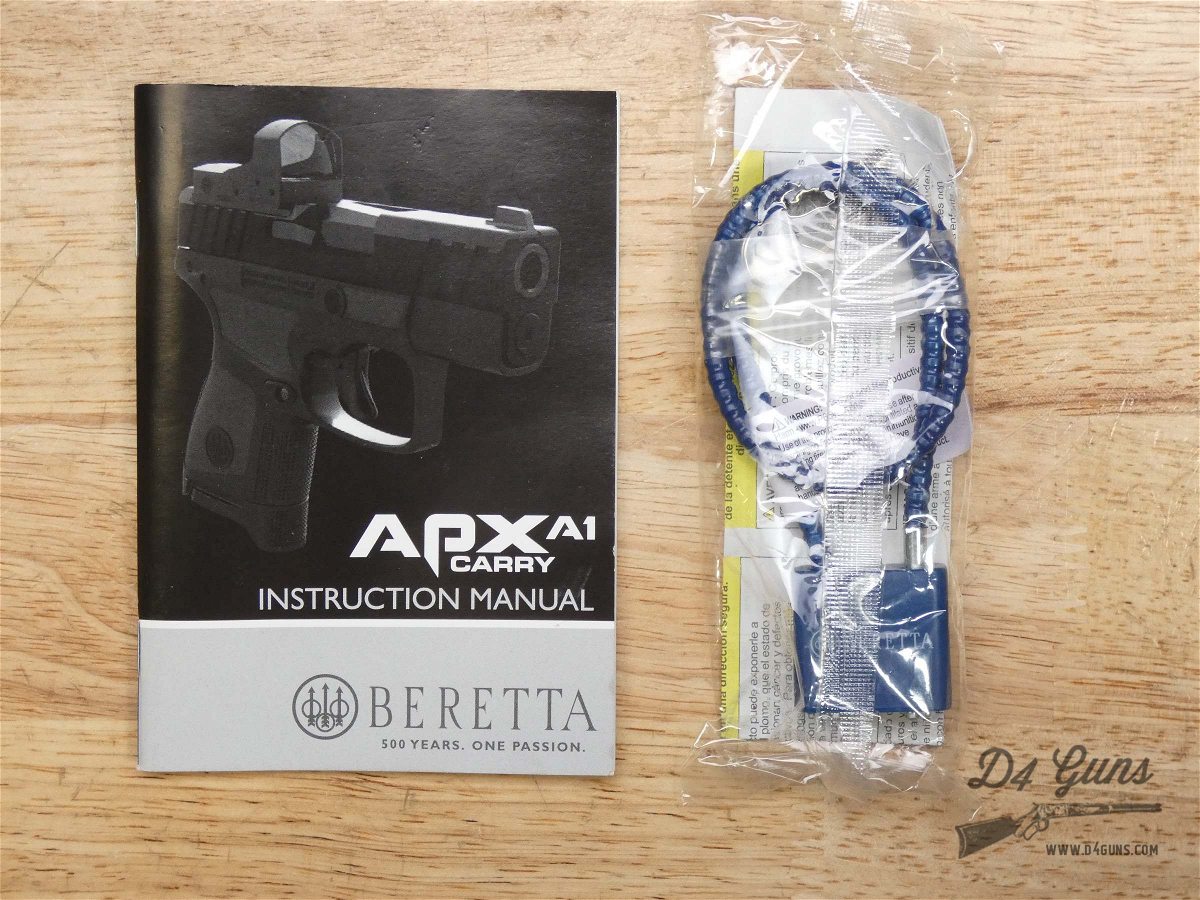 Beretta APX A1 Carry FDE - 9mm - Subcompact - Holster & 2 Mags -Optic Ready-img-28