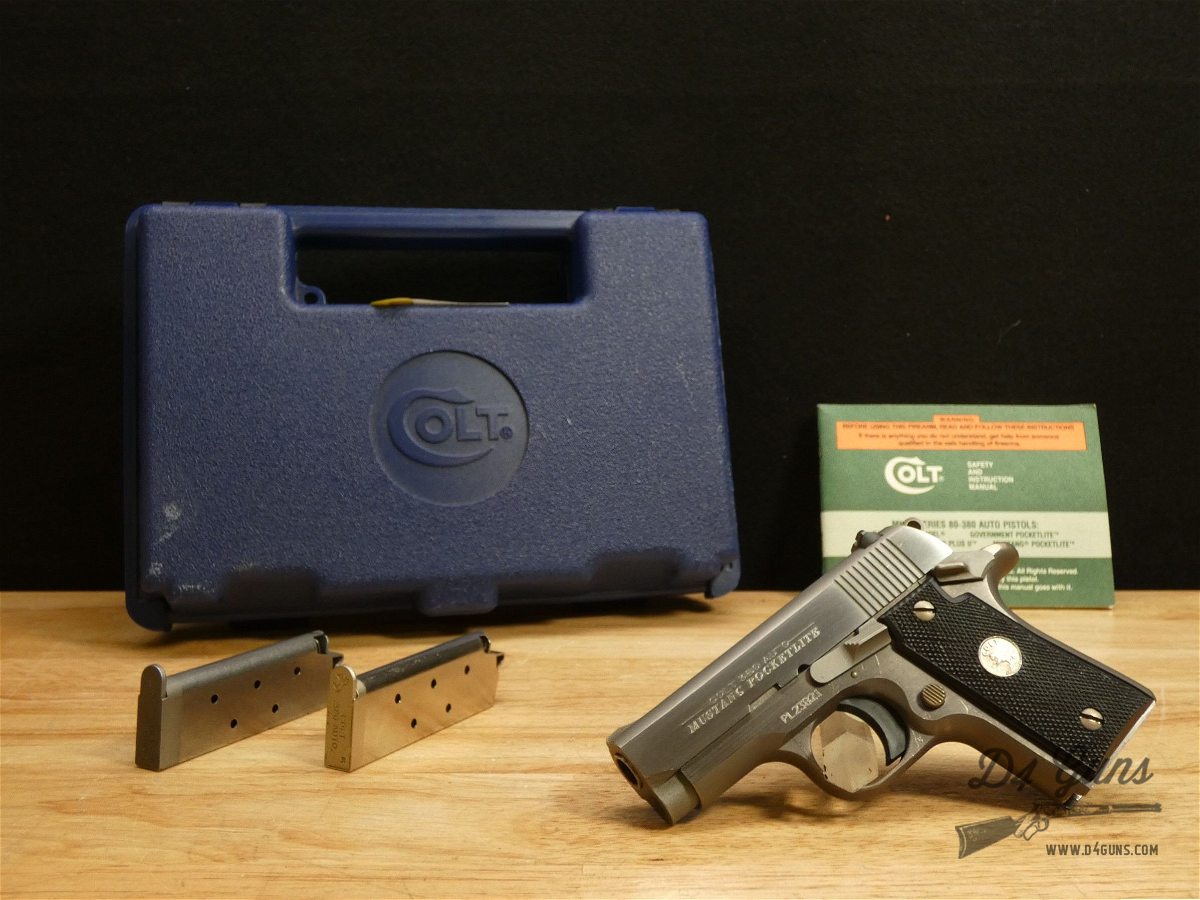 Colt Mustang Pocketlite - .380 ACP - 1993 - Mini 1911 - W/ Case & 2 Mags- C-img-1