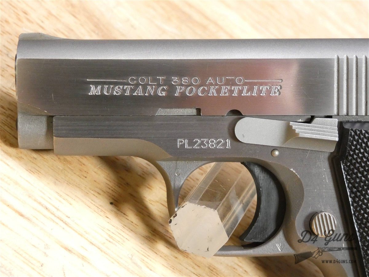 Colt Mustang Pocketlite - .380 ACP - 1993 - Mini 1911 - W/ Case & 2 Mags- C-img-4