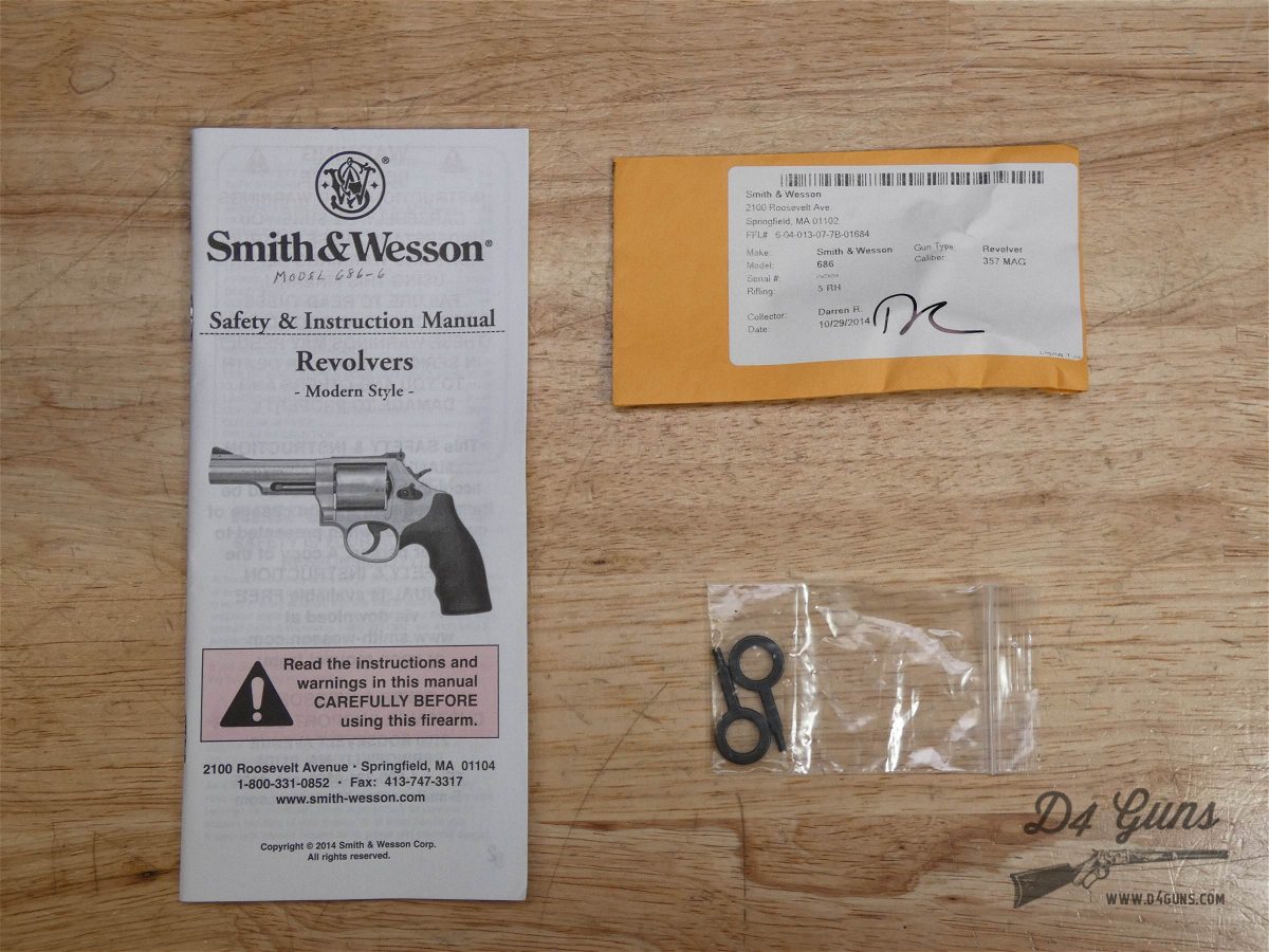 Smith & Wesson 686-6 - .357 Mag - Revolver - S&W 686 - Stainless - Holster!-img-35