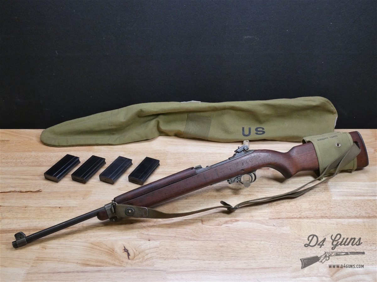 Winchester M1 Carbine - .30 Carbine - w/ Sling & 6 Mags! - 1942 - WWII - C-img-1