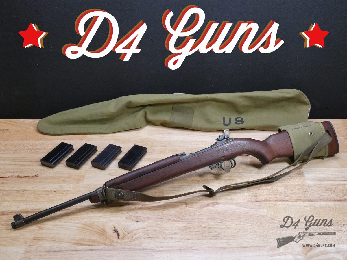 Winchester M1 Carbine - .30 Carbine - w/ Sling & 6 Mags! - 1942 - WWII - C-img-0