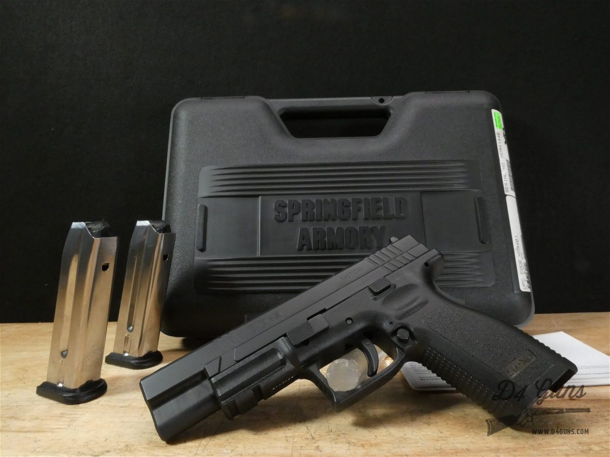 Springfield XD-9 Tactical - 9mm - XD9 - XD 9 - Full Size - 2 Mags w/Case!-img-1