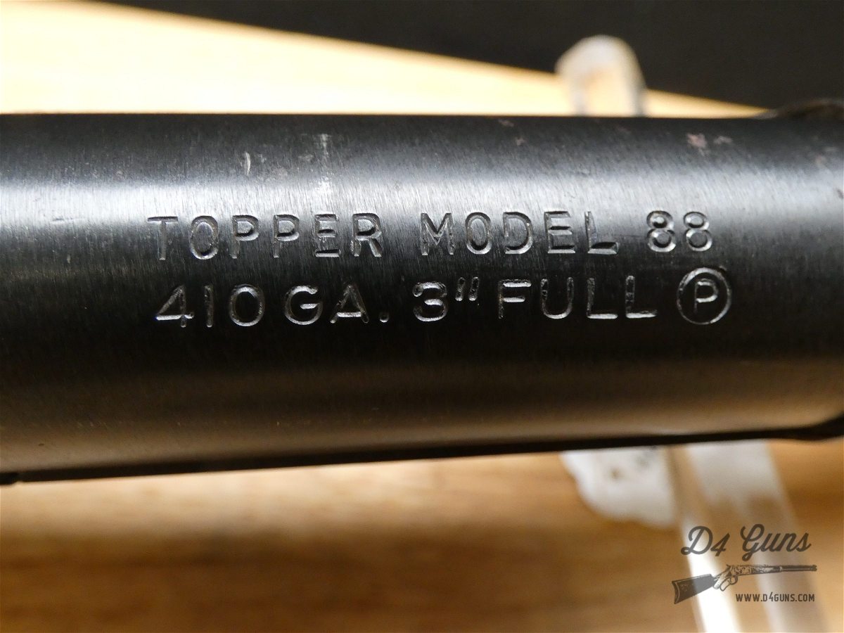 H&R Topper 88 - .410 Ga - FULL Choke - Harrington & Richardson M88-img-29