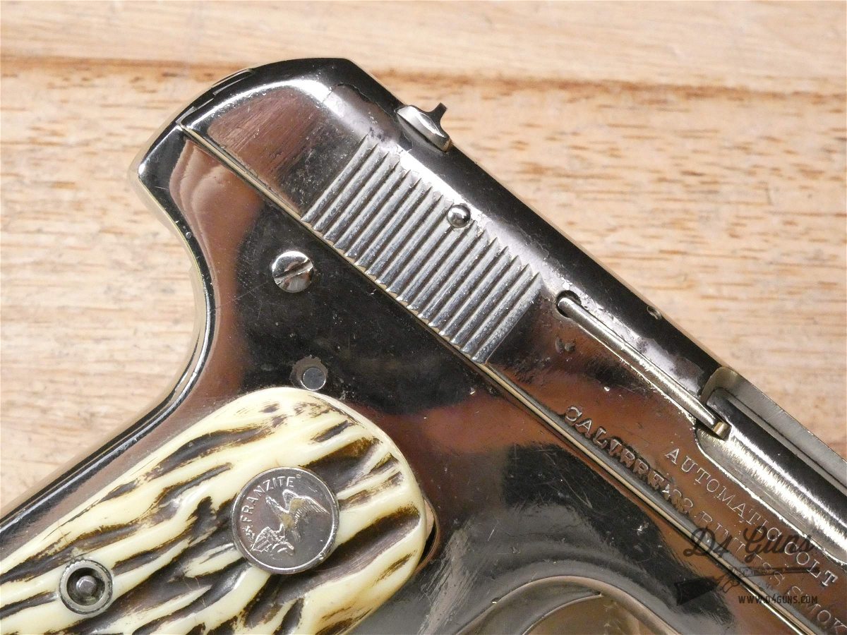 Colt M1903 Pocket Hammerless - .32 ACP - Mfg. 1909 - Nickel - 115 Years Old-img-8