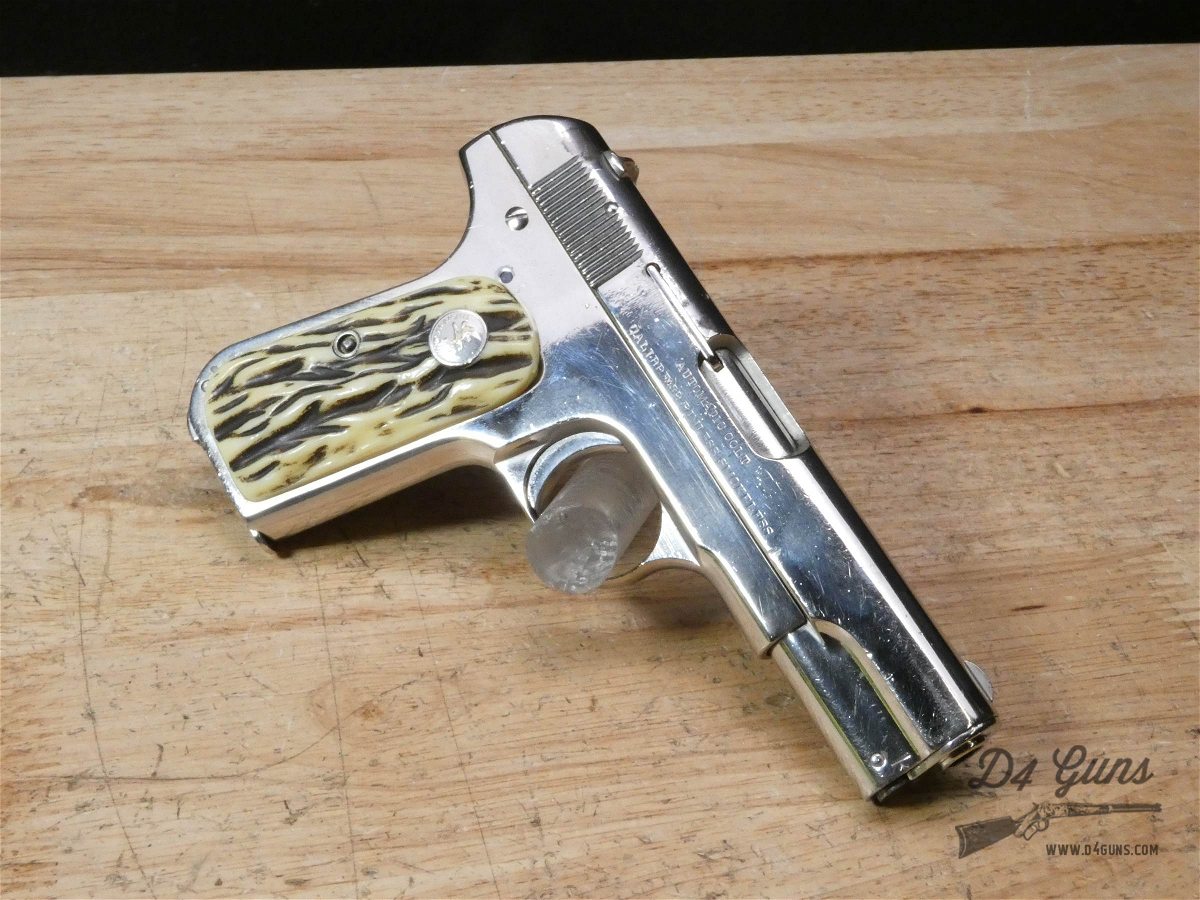 Colt M1903 Pocket Hammerless - .32 ACP - Mfg. 1909 - Nickel - 115 Years Old-img-21