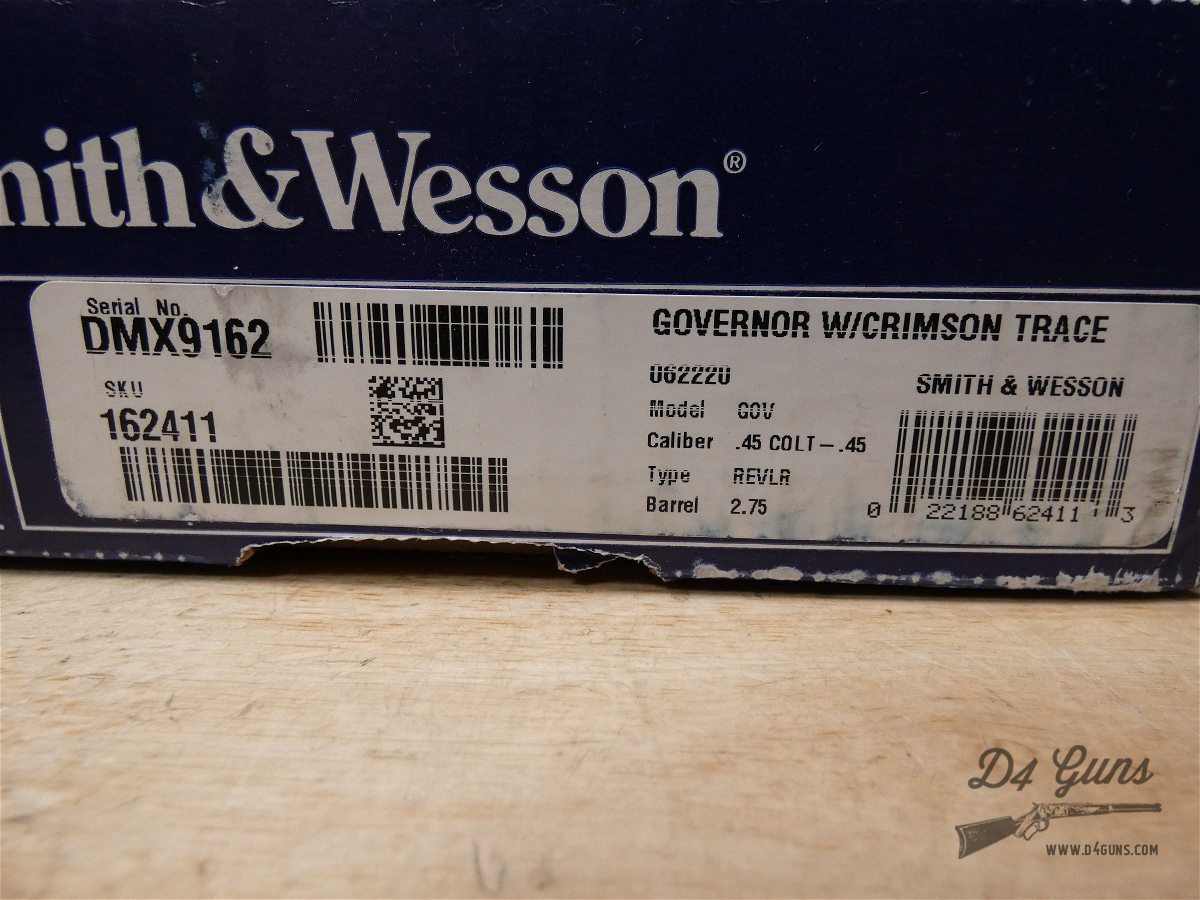 Smith & Wesson Governor - .45 LC .45ACP .410ga - S&W - Crimson Trace Grips-img-33