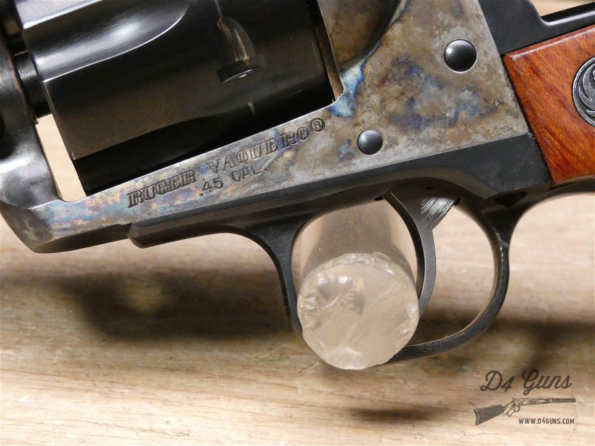 Ruger Vaquero - .45 Colt - MFG 2002 - w/ Case - XLNT - Case Colored SAA-img-8