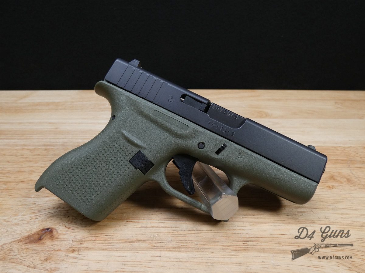 Glock 42 - .380 ACP - USA - G42 - w/ OG Case & 2 Mags - OD Green - Holster!-img-17