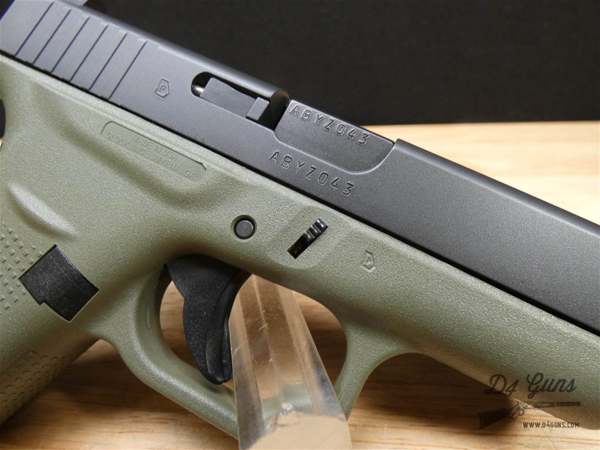 Glock 42 - .380 ACP - USA - G42 - w/ OG Case & 2 Mags - OD Green - Holster!-img-20