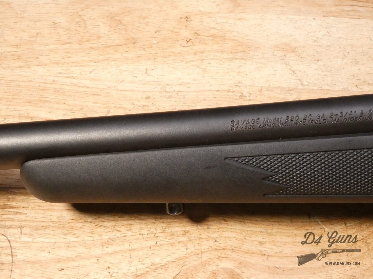 Savage 220 - 20 Ga - 3in - Nikon Prostaff Shotgun Slug Scope - Rifled BBL-img-4