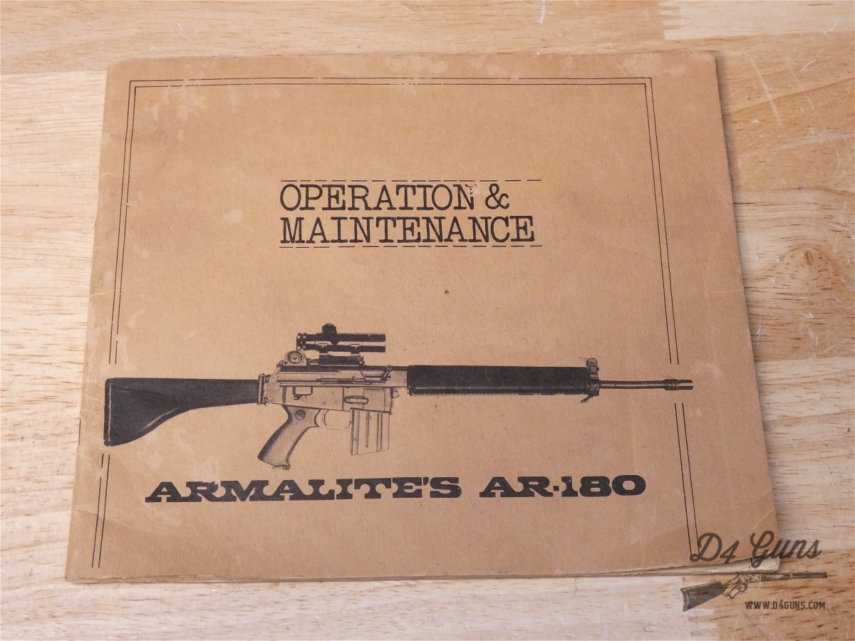 ArmaLite AR-180 - 5.56 NATO - Sterling - 4 Mags + Manual - XLNT - Rare-img-58
