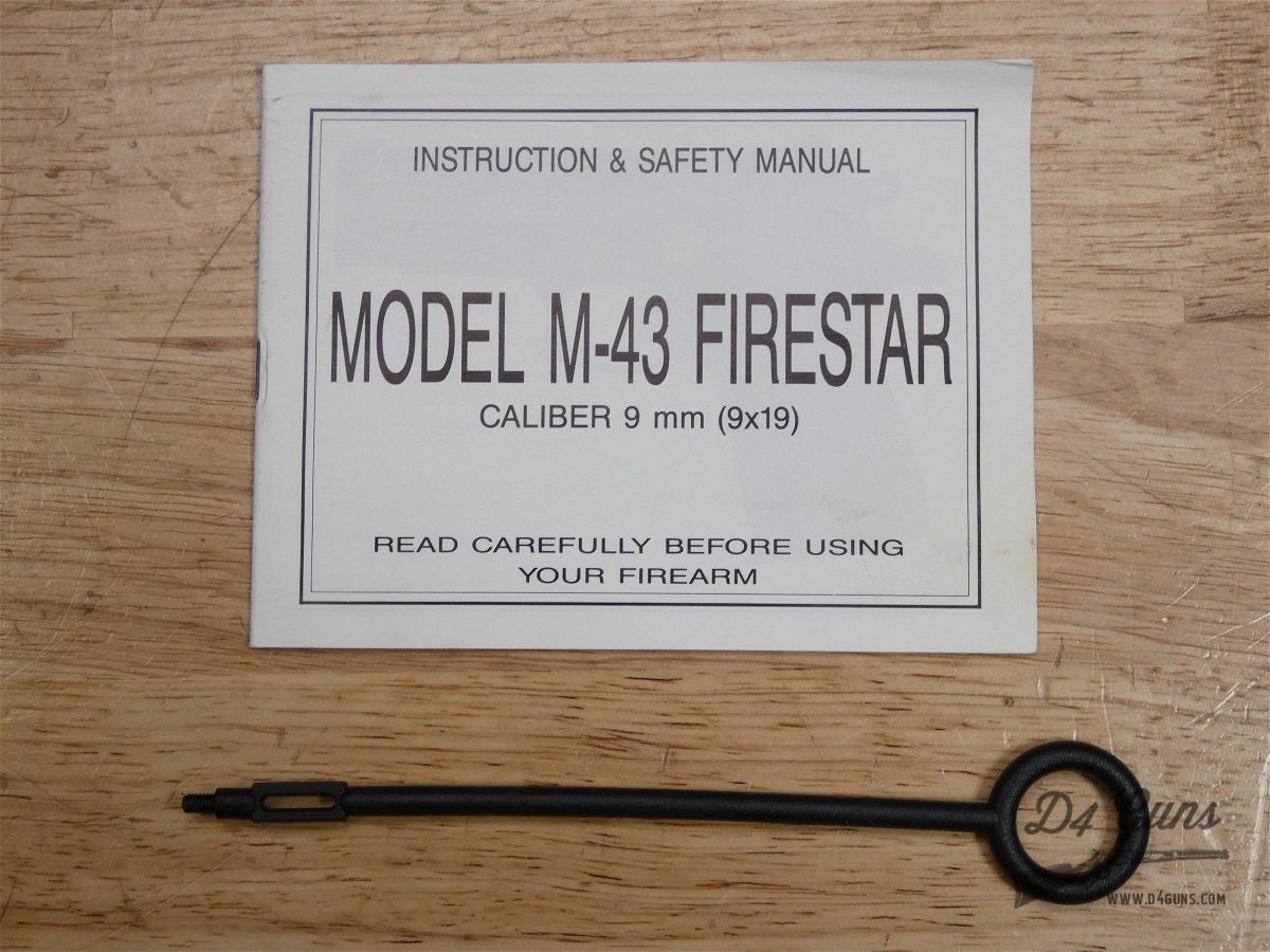 Star M-43 Firestar - 9mm - M43 - Eibar Spain - W/ Case & Mag - Stainless-img-29