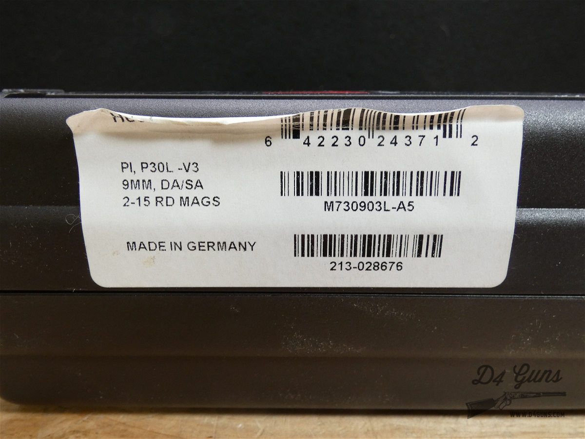 Heckler & Koch P30L-V3 - 9mm - w/ OG Case & 2 Mags - HK P30 - MFG 2019-img-33
