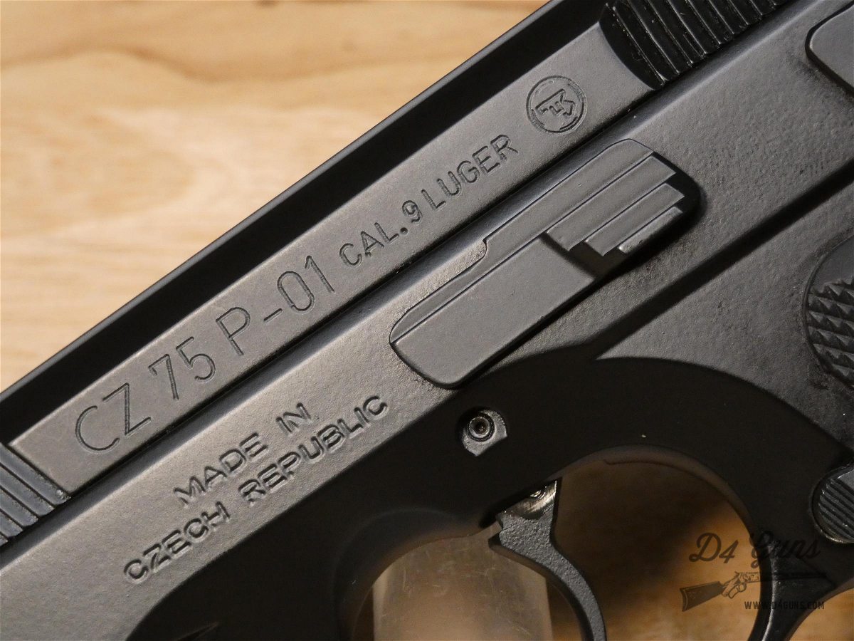 CZ 75 P-01 - 9mm - w/ 4 Mags - P01 - MFG 2015 - Compact - CCW Pistol-img-4