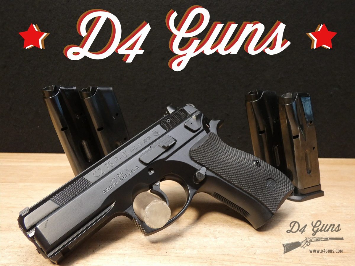CZ 75 P-01 - 9mm - w/ 4 Mags - P01 - MFG 2015 - Compact - CCW Pistol-img-0