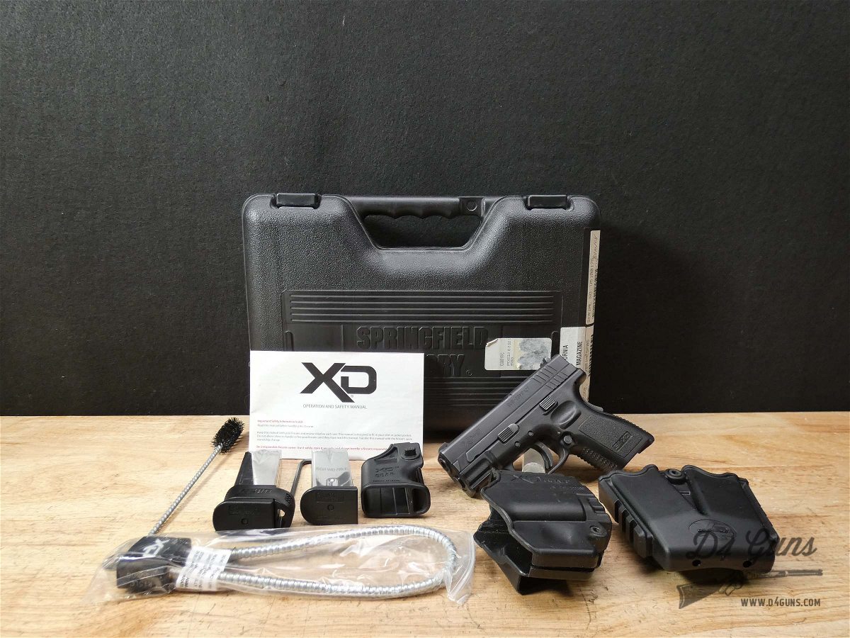 Springfield XD-9 Sub-Compact - 9mm - CCW - XD9 - XD 9 - w/ OG Case & 2 Mags-img-1