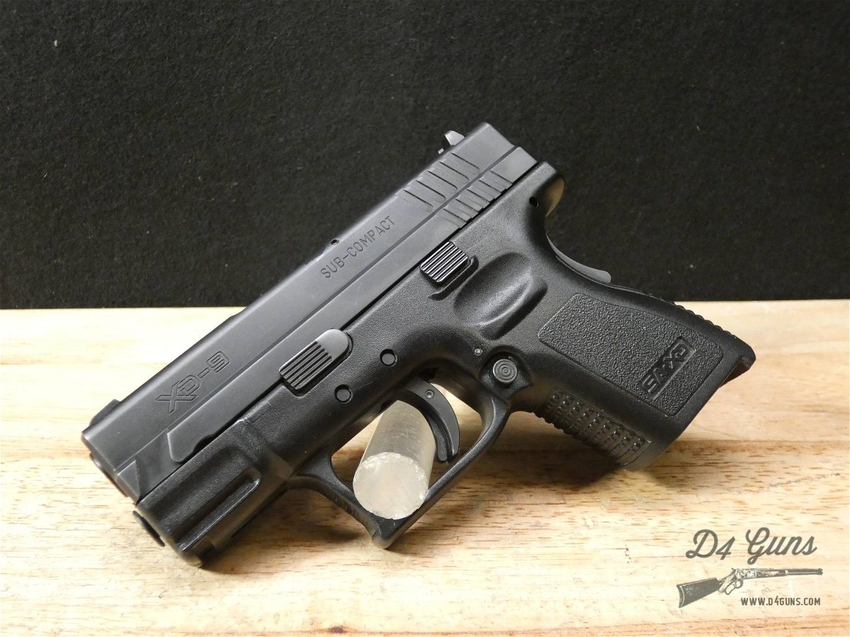 Springfield XD-9 Sub-Compact - 9mm - CCW - XD9 - XD 9 - w/ OG Case & 2 Mags-img-2