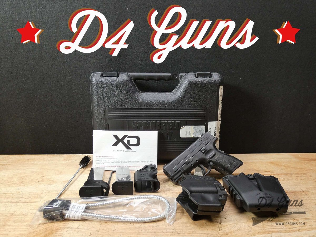 Springfield XD-9 Sub-Compact - 9mm - CCW - XD9 - XD 9 - w/ OG Case & 2 Mags-img-0