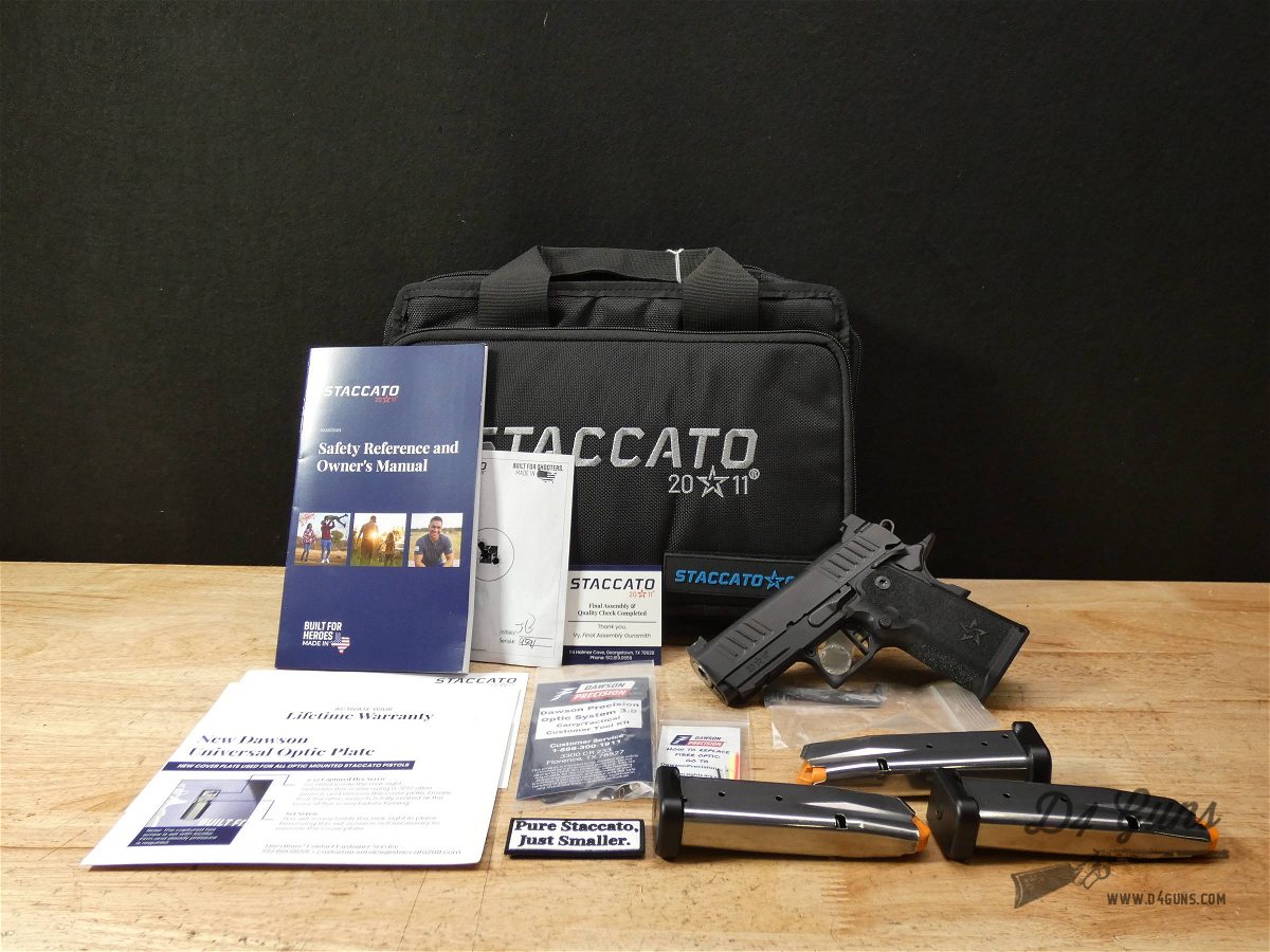 Staccato CS 2011 - 9mm - STI - CCW - 1911 - 3 Mags - w/ Case & More!-img-1