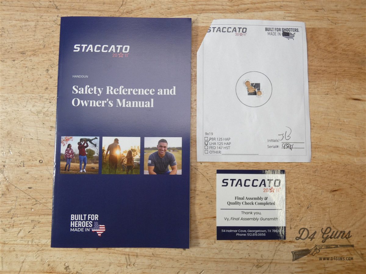 Staccato CS 2011 - 9mm - STI - CCW - 1911 - 3 Mags - w/ Case & More!-img-36