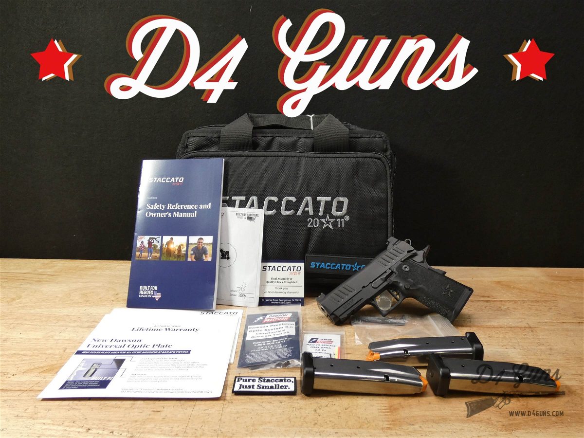 Staccato CS 2011 - 9mm - STI - CCW - 1911 - 3 Mags - w/ Case & More!-img-0