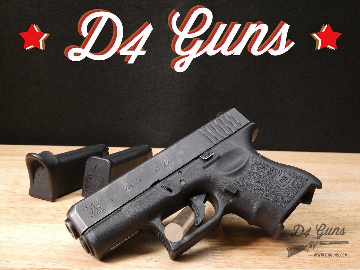 Glock 27 Gen 3 - .40 S&W - G27 - 2 Mags - Compact - CCW - EDC - Backup-img-0