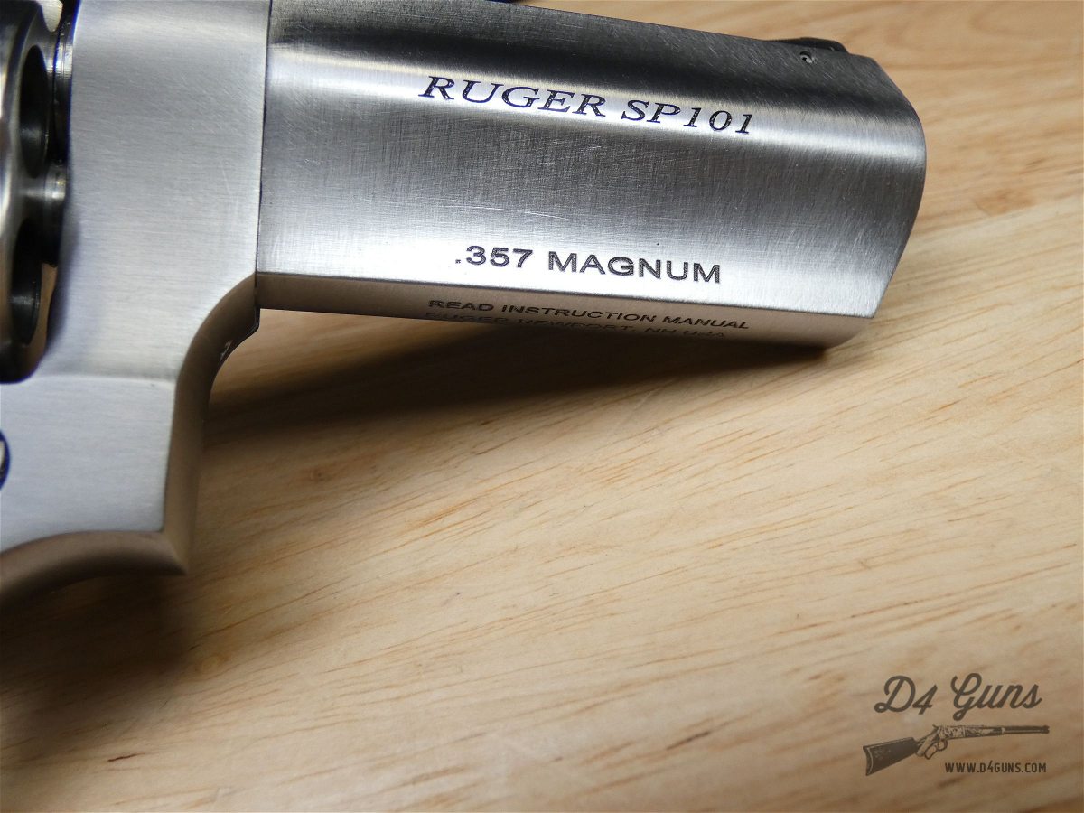 Ruger SP101 - .357 Mag - MFG 2016 - Stainless Steel - W/ OG Case - 5 Shot-img-26