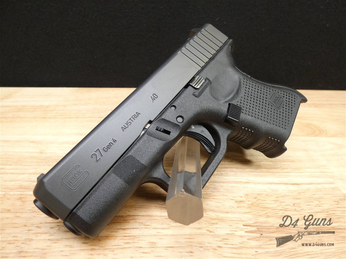 Glock 27 Gen 4 - .40 S&W - Compact G27 - w/ 2-Mags - CCW - LOOK!-img-3