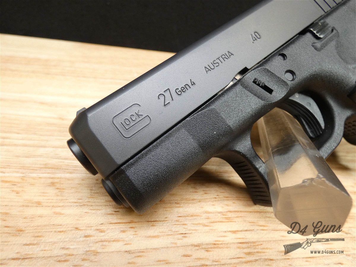 Glock 27 Gen 4 - .40 S&W - Compact G27 - w/ 2-Mags - CCW - LOOK!-img-4