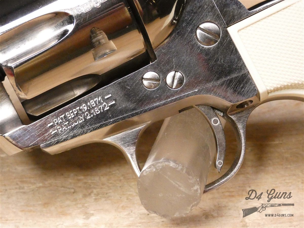 Pietta 1873 SA - .45 Colt - 4-Click Single Action - Nickel Colt SAA Copy-img-7