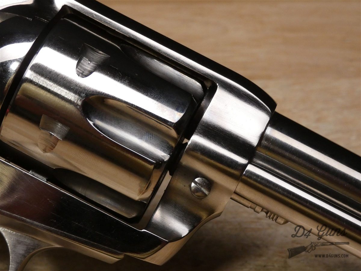 Pietta 1873 SA - .45 Colt - 4-Click Single Action - Nickel Colt SAA Copy-img-11