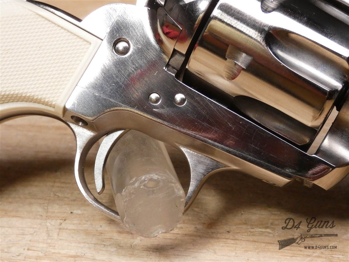 Pietta 1873 SA - .45 Colt - 4-Click Single Action - Nickel Colt SAA Copy-img-13