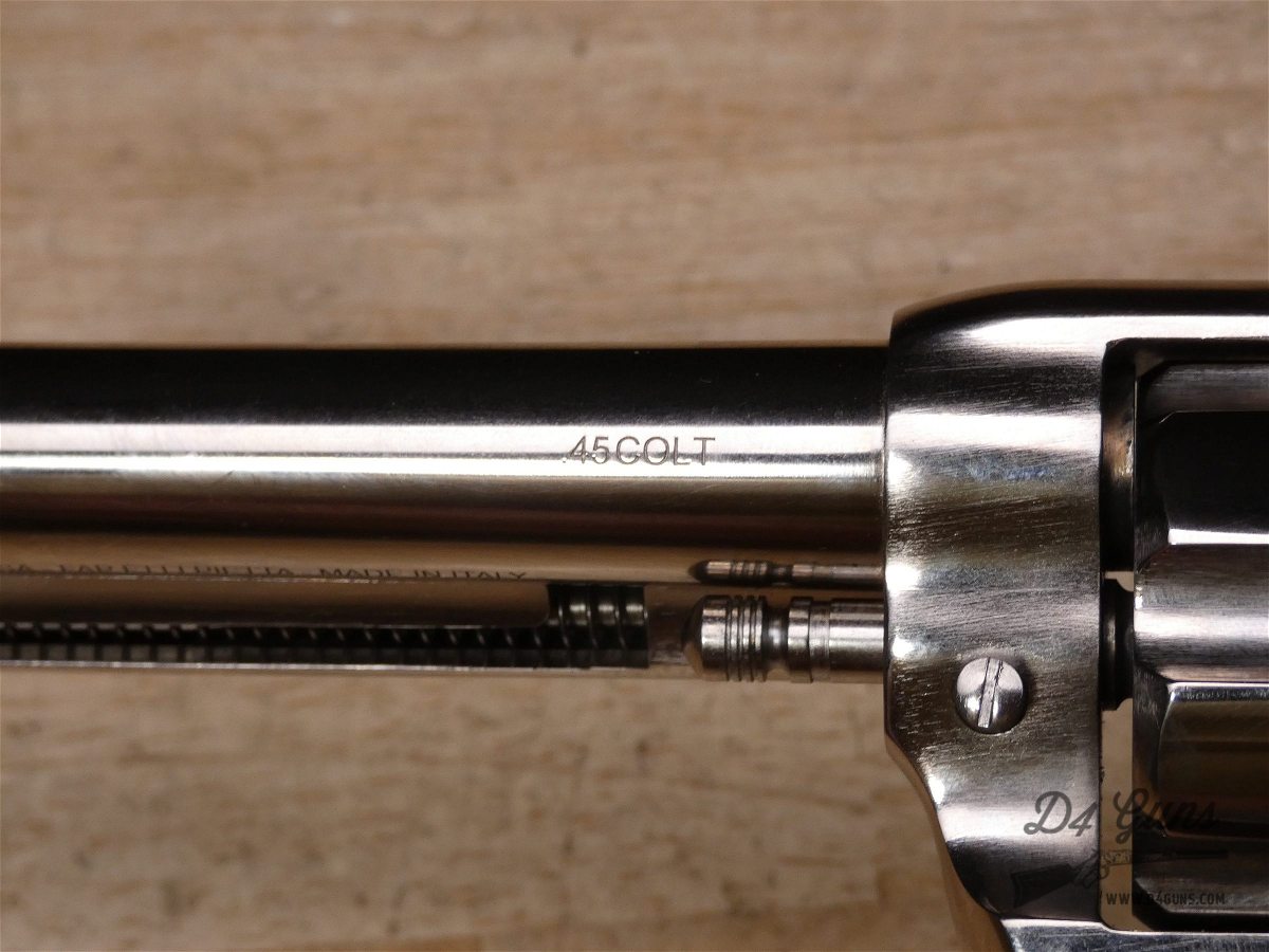 Pietta 1873 SA - .45 Colt - 4-Click Single Action - Nickel Colt SAA Copy-img-30