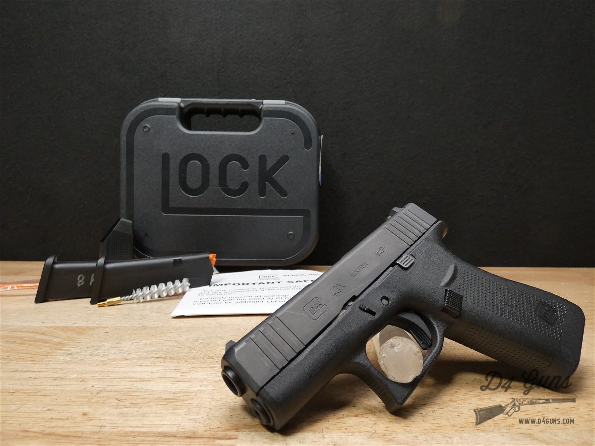 Glock 43X - 9mm  - G43 - Austria - w/ OG Case + 2 Mags! - CCW Pistol-img-1